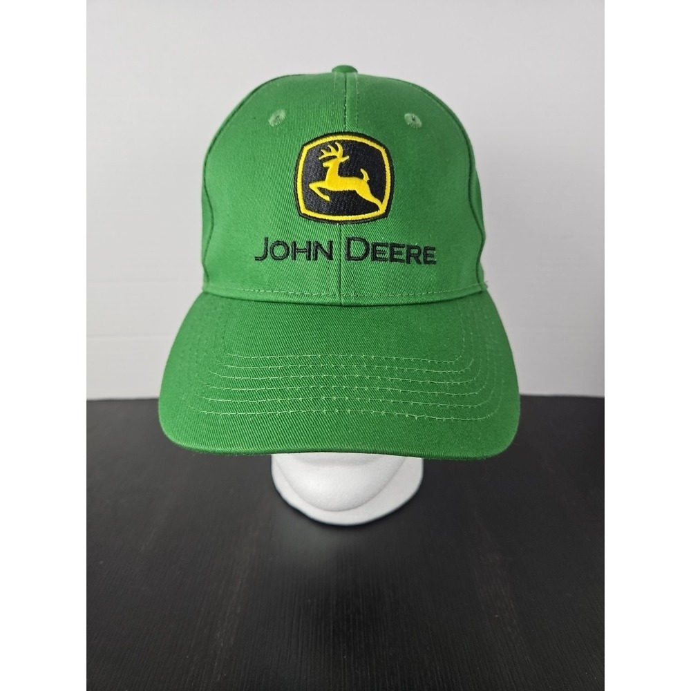 John Deere Baseball Cap Green‎ Cotton Snap Back 1 Size Fits Most Adjustable